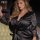 Sexy black satin robe with lace trim sleeves, perfect plus-size sleepwear set for women.