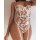 Elegant lace trim sheer mesh bodysuit featuring intricate floral patterns, perfect for a european-style sexy look. ideal body...