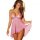Elegant lace trim sheer sleepwear set featuring a sexy camisole design, perfect for women seeking stylish and comfortable bri...