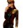 Sexy black latex catsuit for women featuring pvc material, bondage bodysuit with open-crotch design, perfect for club and sta...