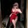 Sexy red lingerie set featuring a qipao design, perfect for new year celebrations, combining elegance with seductive allure.