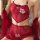 Lemon tale hanfu-inspired babydoll lingerie featuring sheer mesh cheongsam style, with a sheer top adorned with floral embroi...