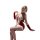 Lemon tale new year lingerie set - velvet christmas costume dress with plush trim for women, festive design, elegant pose
