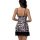 Sexy leopard print lace chemise set - v-neck sleepwear & lingerie set for women
