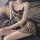 Sexy leopard print lace sleep set featuring a satin slip dress with matching short skirt, perfect for bedroom romance.