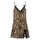 Sexy leopard print lace sleep set featuring a satin slip dress with matching short skirt, perfect for bedroom romance.