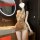 Sheer vintage cheongsam sleepwear with cut-outs, high slit, and chest detail. lingerie-inspired robe for bold allure.