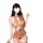 Vintage-inspired sheer cheongsam sleepwear set featuring cut-out details and butterfly patterns, perfect for plus-size elegan...
