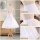 Adjustable no-bone crinoline petticoat with crystal mesh half-skirt for daily wear and elegant outfits