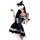 Sexy black lace lolita maid costume set featuring a babydoll dress with detachable apron, headband, and accessories.