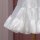 White sheer tulle petticoat with multiple layers, soft and adjustable design, perfect for lolita style dresses.