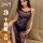 Double-heart lace halter high-slit long dress - sexy backless cheongsam-inspired outfit for confident women, 200 , 3