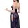 Sexy backless halter dress with intricate lace detailing, featuring high slits and a cheongsam-inspired design for confident ...