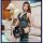 Elegant vintage two-tone peacock lace split long dress cheongsam set - sensual lingerie ensemble