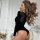 Elegant black long-sleeved lingerie set with mesh details, perfect for european and american style allure. plus-size fit, chi...