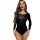 Sexy long-sleeved lingerie set with mesh design, perfect for plus-size women seeking stylish and flirtatious swimwear options...