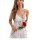 Elegant european-style lace sleepwear set featuring sheer mesh cami with deep v-neckline and delicate lace detailing, paired ...