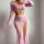European fashion sheer mesh lotus off-shoulder long sleeve split bodycon lingerie set featuring elegant ruffles and delicate ...