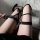 Gorgeous cloud black fishnet over-the-knee stockings featuring sexy lace mesh design, long thigh-high stockings with adjustab...