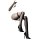 Gorgeous cloud black fishnet over-the-knee stockings - sexy lace mesh long thigh highs for women, featuring elegant design an...