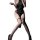 Gorgeous cloud sexy over-the-knee fishnet stockings - black lace-up rivet long tube socks for bold style