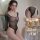 Sexy mesh long sleeve open-crotch lingerie set with sparkling details, perfect for womens underwear collection