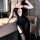 Sexy sheer lace sleepwear set - transparent mesh long robe nightgown for women, featuring elegant design and sensual allure.