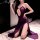Sexy sheer lace sleepwear set - transparent mesh long robe nightgown for women, featuring elegant design and sensual allure.