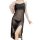 Sexy sheer long sleep dress with lace mesh cami, elegant design perfect for nightgowns and lingerie sets.