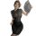 Seductive sheer nightgown with vintage cheongsam design, tight fit for sensual elegance and versatile styling.