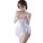 A woman models a sheer white long night seductive lingerie set, featuring delicate lace and flowing fabric, perfect for intim...