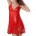 Plus size sexy lace sleep dress with ties & side slit - elegant long nightgown for women