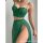 Sexy lace chemise with sheer long slip dress featuring high-quality peekaboo slit and push-up straps.