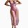 Sexy lace sheer split long nightgown with floral pattern, perfect for women seeking allure and elegance.