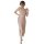 A woman models a sheer lace sleep dress with a long, flowing design and a thigh-high slit, perfect for women seeking elegant ...