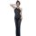 Seductive lace sheer nightgown for women, long transparent sleep dress with elegant halter design.