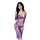 Seductive lace sleepwear set featuring a long nightgown with a slit and adjustable straps, perfect for small busts.