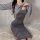 Seductive lace tie-up backless sheer long nightgown, pure temptation sleep dress for women, elegant design with soft fabric.