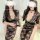 Sexy lace temptation long dress with hot side-slits, bodycon design, perfect nightwear for women.