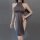 Sexy night three chinese-inspired high-slit long dress with backless design, perfect for role play costumes.