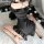 Sexy one-shoulder lace bodysuit set for women, featuring flirty ruffled long sleeve design and bodycon fit, perfect for eveni...