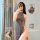 Sexy high-slit long dress lingerie for women, featuring a backless cheongsam design, perfect for role play and sleepwear.