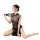 Elegant long night dress featuring sexy transparent lace cheongsam design, perfect for seductive evening events.
