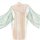 Sheer hanfu-inspired lingerie set with floral embroidered bodysuit, flowing skirt, and matching sheer robe for plus size.