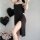 Sexy split long nightgown - hot strapless lingerie dress for role play & nightclub outfits, showcased with elegant design and...