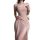 Sexy sheer mesh slip dress with high slit, perfect for evening wear or lounging at home.
