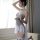 Suoqing seductive lingerie set - ruffled mesh long dress for women, sexy intimate wear