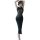 Sexy black long nightclub gown with sheer mesh design, elegant and alluring, plus size available.