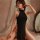 Sexy lace sheer nightgown for women, elegant design with high neck and long slip dress, perfect for intimate nights.