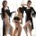 Sexy lace sleep set featuring long sheer nightgowns and matching bralettes, perfect for seductive loungewear.